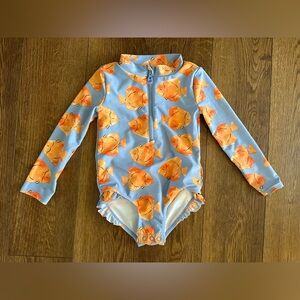 Toddler Girl Rash Guard Swim Suit